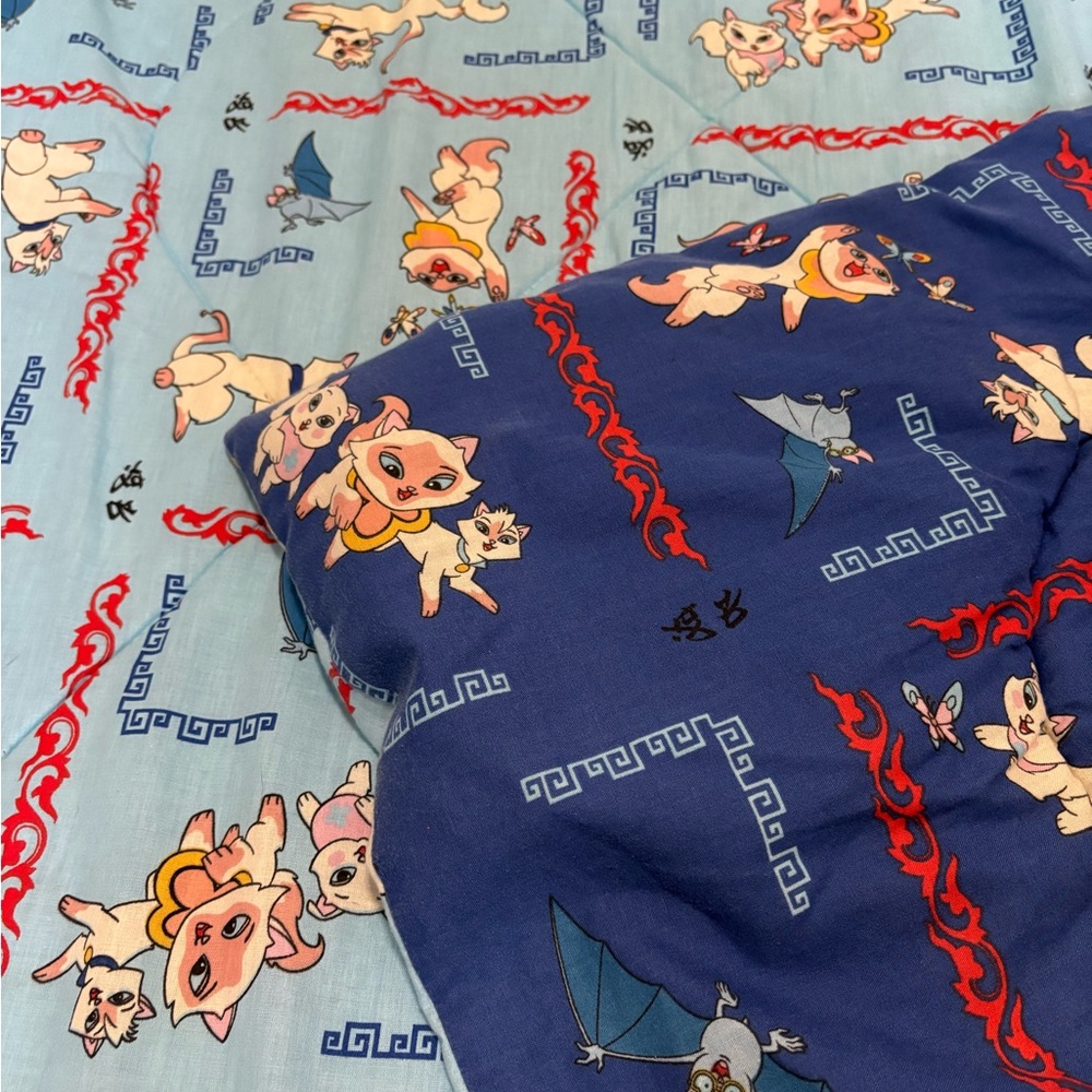 RARE Vintage - Sagwa, The Chinese Siamese Cat Cartoon Twin Comforter 🐱🛏️